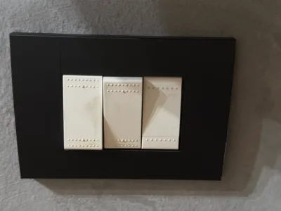 BTicino Living Light 3-Module Cover Plate